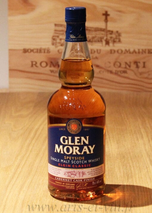 Bouteille Whisky Single Malt Glen Moray Cabernet Finish Speyside