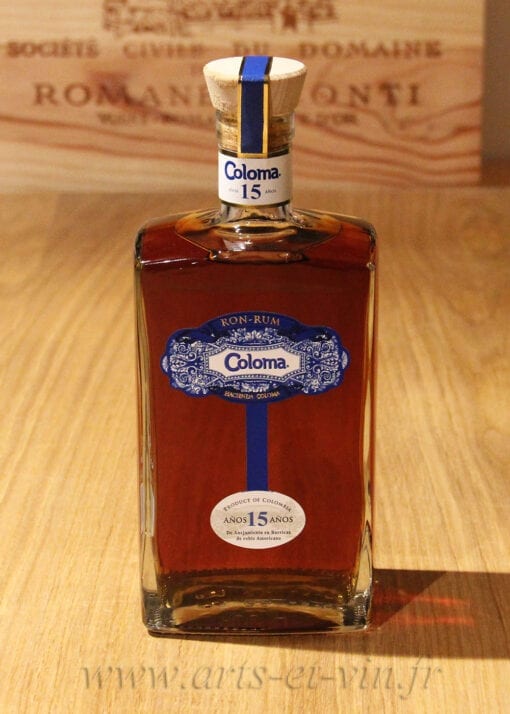 Bouteille Rhum Coloma 15 ans Colombie