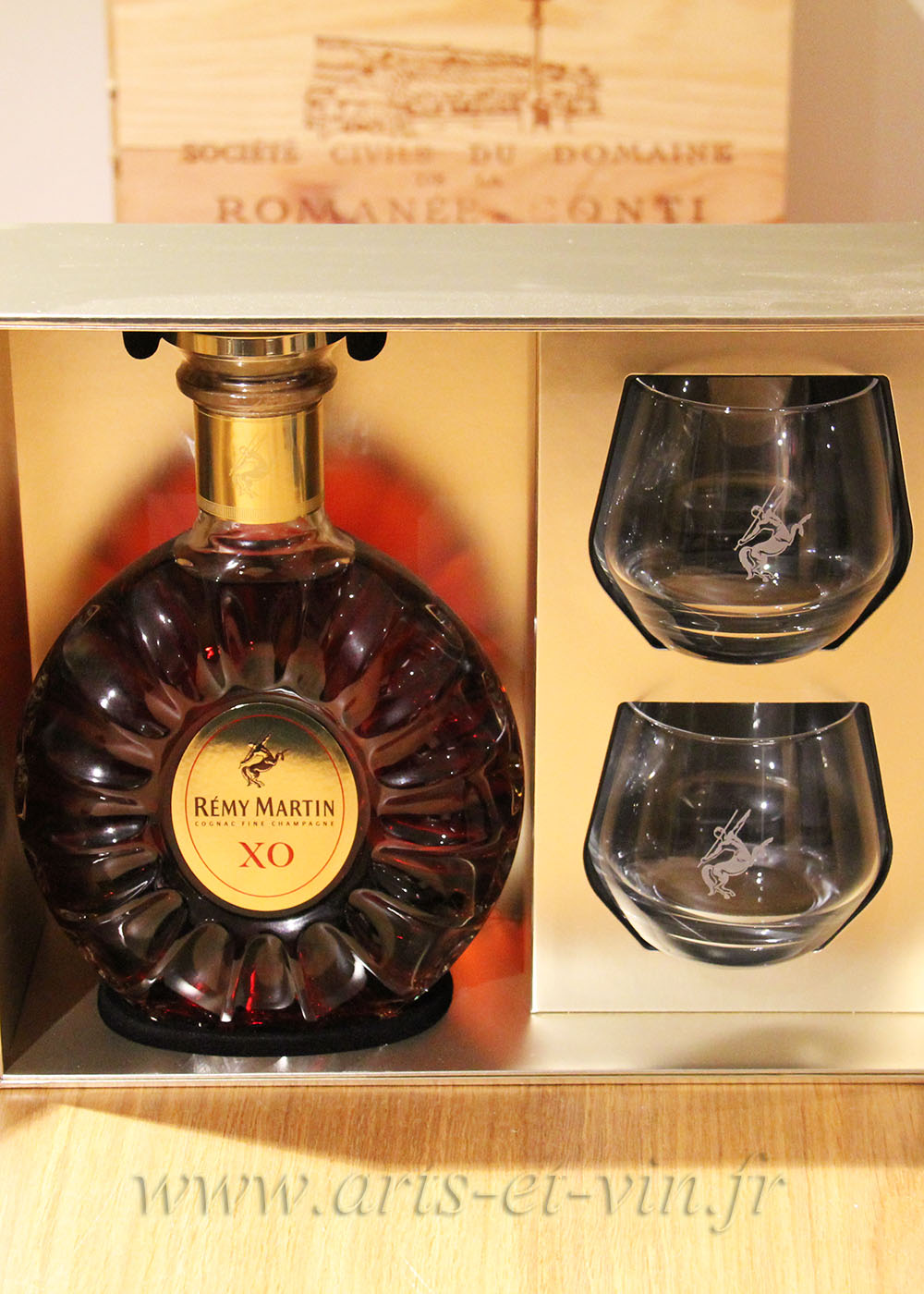 Cognac Rémy Martin XO Coffret 2 Verres - Fine Champagne 40° - Saumane Arts  & Vin