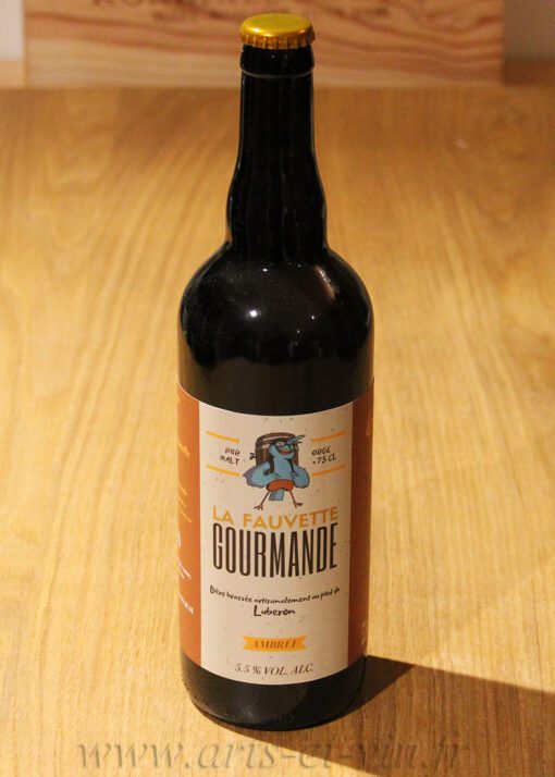 Biere La Fauvette Gourmande Ambree 75cl