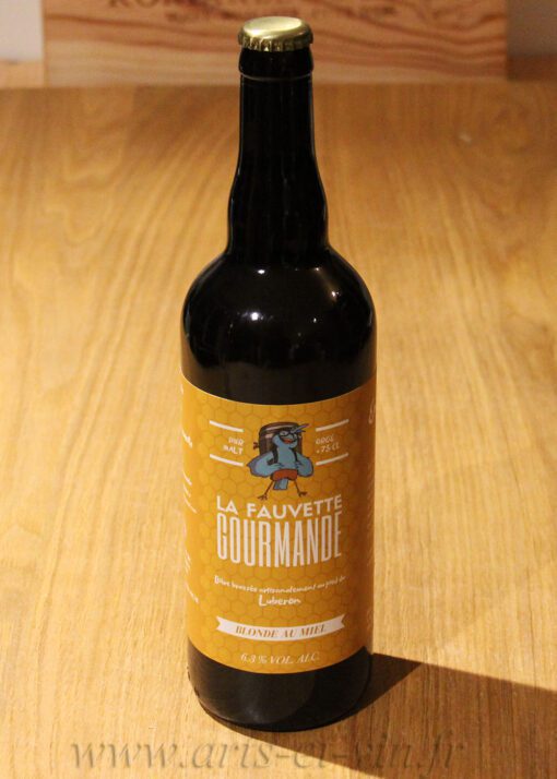 Biere La Fauvette Gourmande Blonde au Miel 75cl